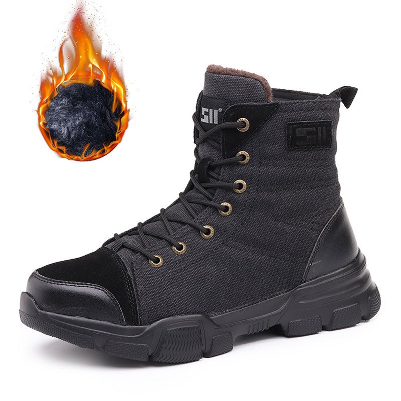 Safety Shoes Steel Toe Cap High-top Work Protective Labor Insurance Shoes - InspiredGrabs.com