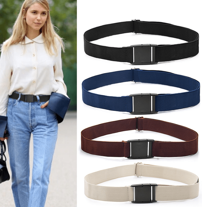 Say goodbye to cumbersome buckles and hello to the ultimate comfort with our buckle-free stretch elastic invisible belt. - InspiredGrabs.com