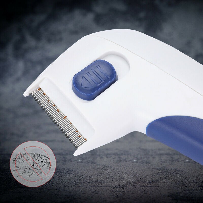 Anti Lice Flea Electric Comb Pet Head Lice Removal Killer Brush Treatment Tool - InspiredGrabs.com