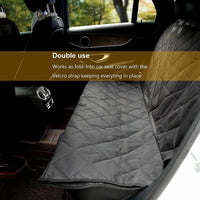 Thumbnail for Seat Cover Rear Back Car Pet Dog Travel Waterproof Bench Protector Luxury -Black - InspiredGrabs.com