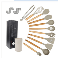 Thumbnail for Silicone Kitchen Utensil Set: Cooking Spoon and Shovel Cookware Bundle - InspiredGrabs.com