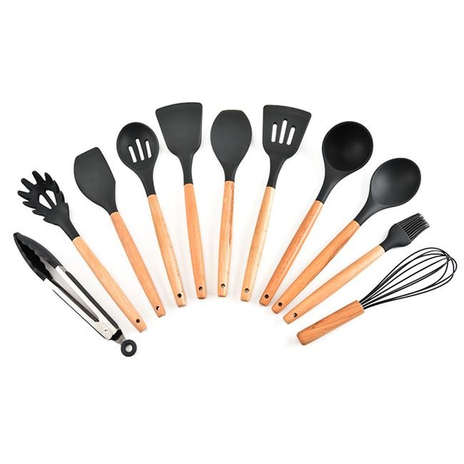 Silicone Kitchen Utensil Set: Cooking Spoon and Shovel Cookware Bundle - InspiredGrabs.com