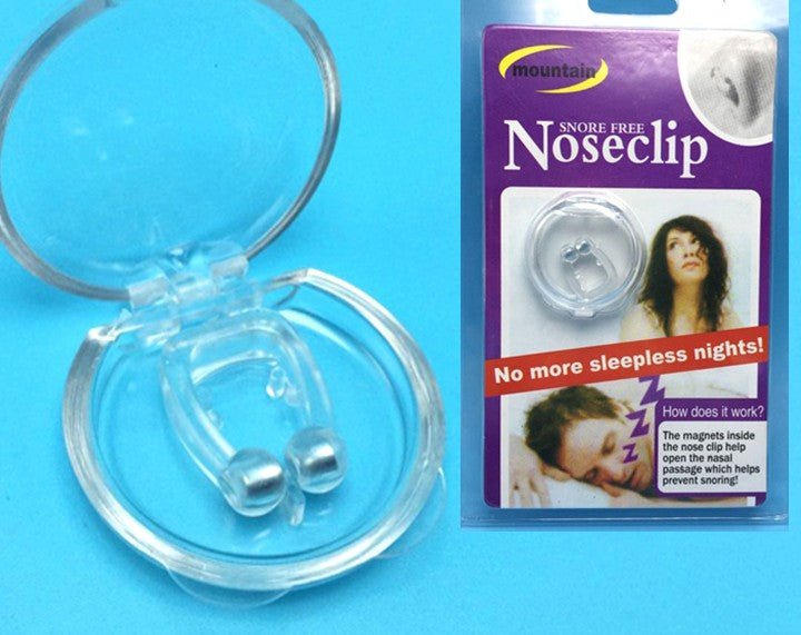 Silicone Magnetic Anti-snore Stop Snoring Nose Clip Sleep Tray Sleeping Aid Apnea Guard Night Device - InspiredGrabs.com