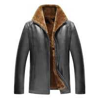 Thumbnail for Sleek and stylish stand collar PU jacket for a polished look. - InspiredGrabs.com