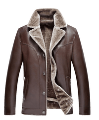 Thumbnail for Sleek and stylish stand collar PU jacket for a polished look. - InspiredGrabs.com