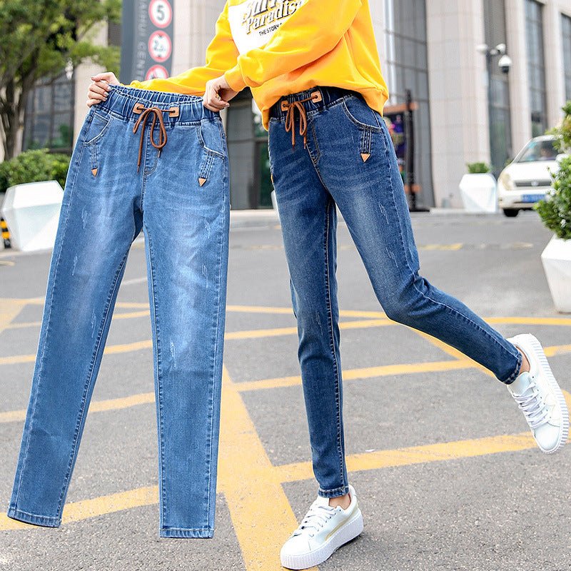 Drawstring Slimming Student Loose Harem Pants Feet Trousers - InspiredGrabs.com