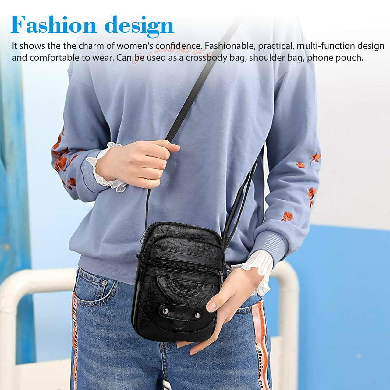 Small Cell Phone Purse Wallet Shoulder Bag Case Cross-body Pouch Handbag Women - InspiredGrabs.com