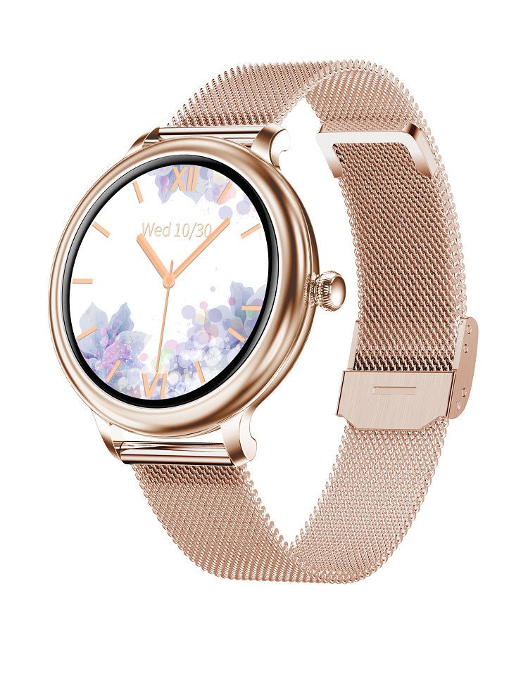 Smart Watch Full Circle Touch Screen Heart Rate Sleep Monitoring Female Watch - InspiredGrabs.com