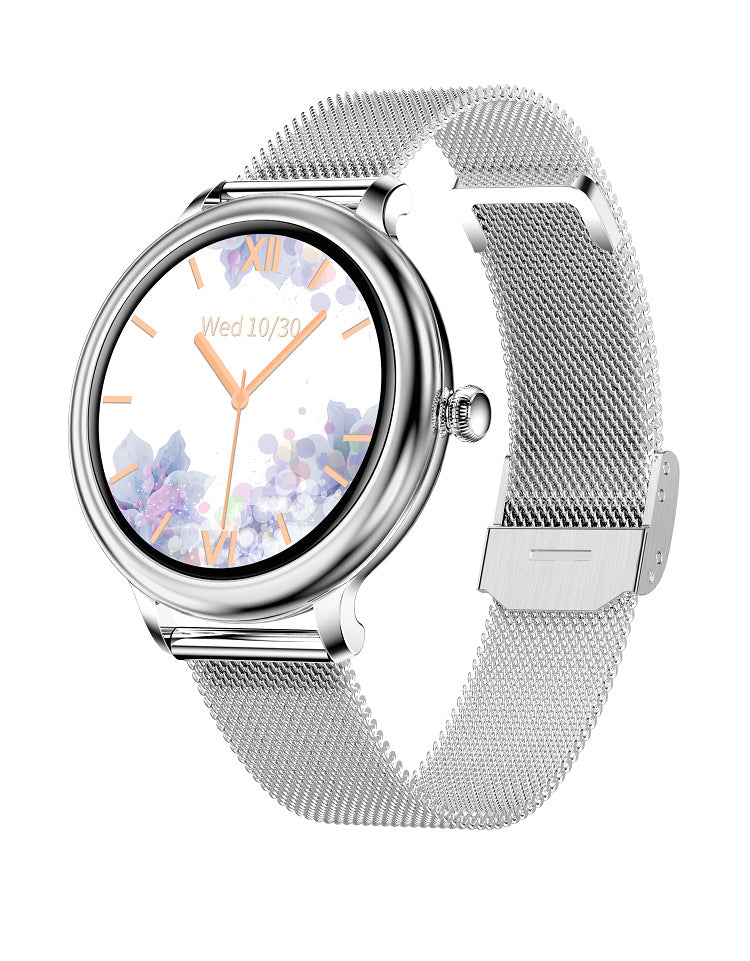 Smart Watch Full Circle Touch Screen Heart Rate Sleep Monitoring Female Watch - InspiredGrabs.com