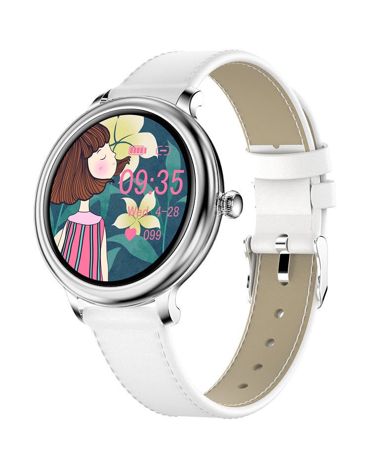 Smart Watch Full Circle Touch Screen Heart Rate Sleep Monitoring Female Watch - InspiredGrabs.com