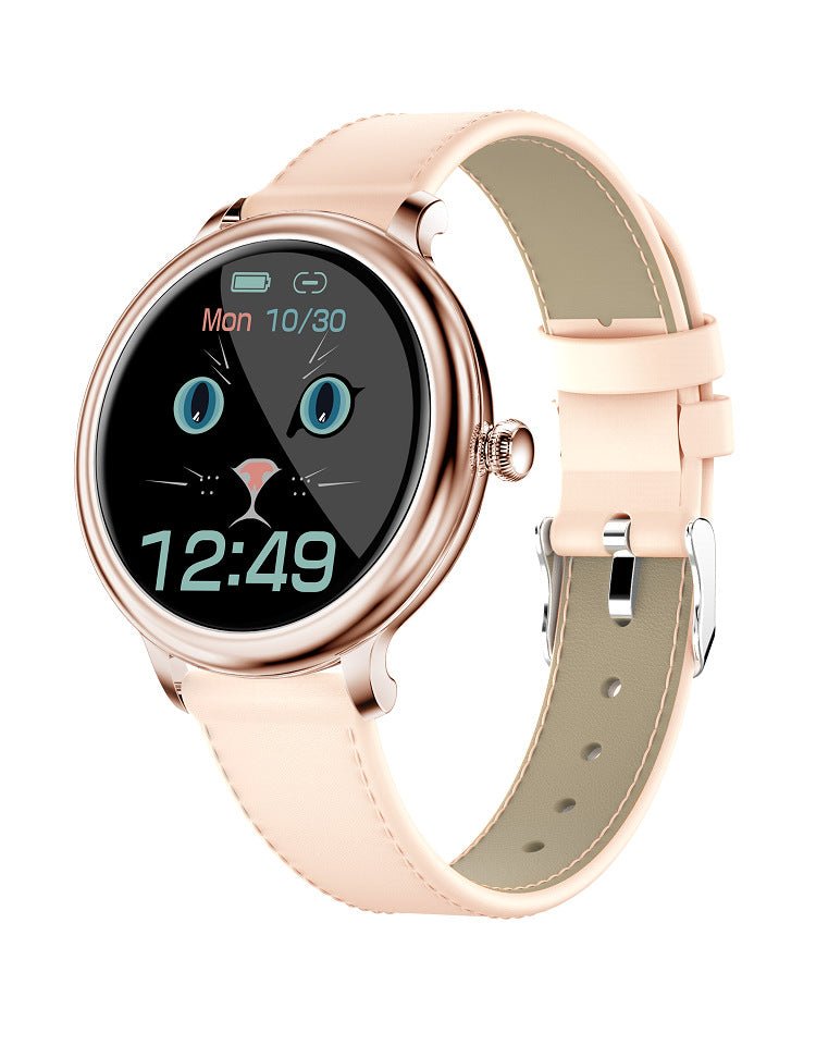 Smart Watch Full Circle Touch Screen Heart Rate Sleep Monitoring Female Watch - InspiredGrabs.com