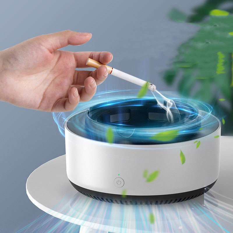 Smoke Removal Air Purification Ashtray Anion Purification Practical Automatic Purifier Ashtray Portable Gadgets for Car Ashtray - InspiredGrabs.com