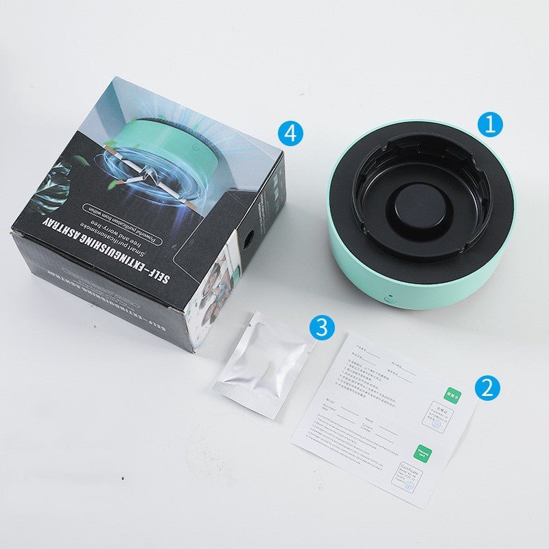 Smoke Removal Air Purification Ashtray Anion Purification Practical Automatic Purifier Ashtray Portable Gadgets for Car Ashtray - InspiredGrabs.com