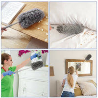 Thumbnail for Adjustable Soft Microfiber Feather Duster Dusting Brush Household Cleaning Tool - InspiredGrabs.com