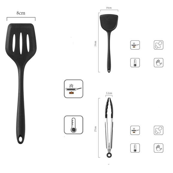 Special Kitchen Set: Non-Stick Silicone Spatula Set for Cookware - InspiredGrabs.com