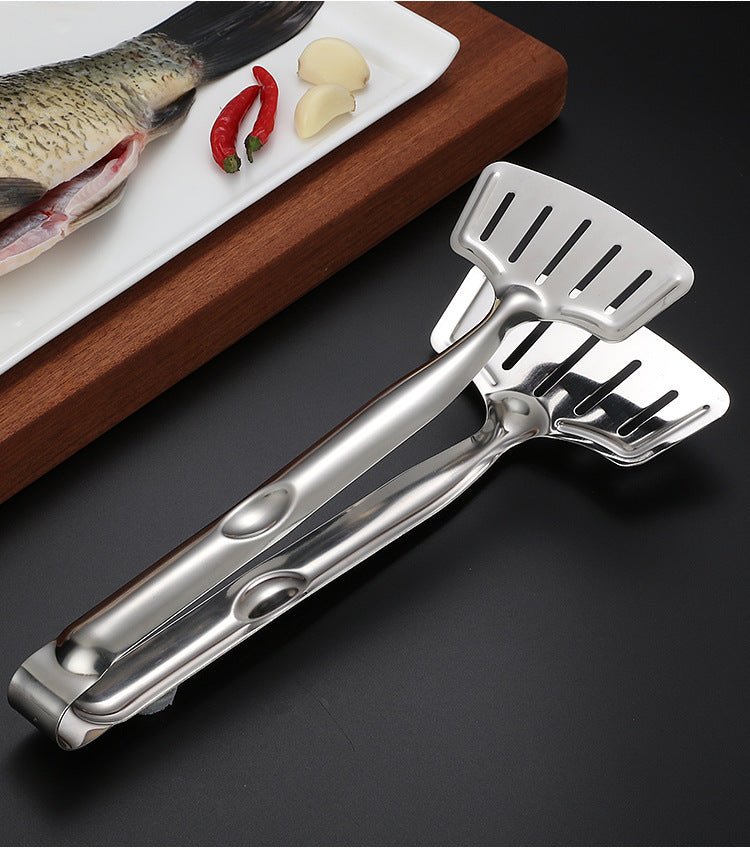 Stainless Steel Fried Fish Shovel Multifunctional Barbecue Clip - InspiredGrabs.com