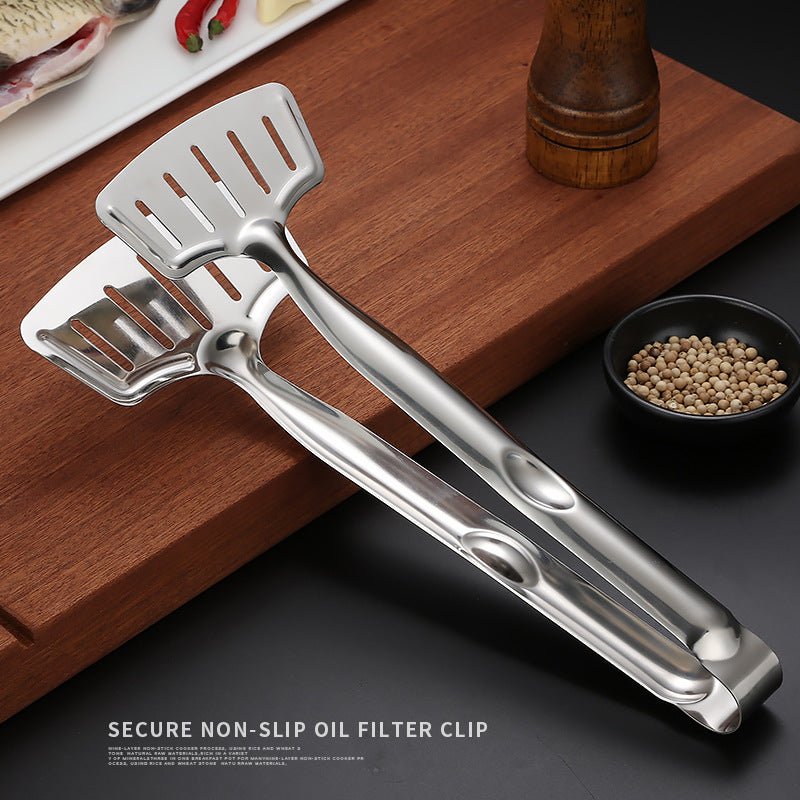 Stainless Steel Fried Fish Shovel Multifunctional Barbecue Clip - InspiredGrabs.com