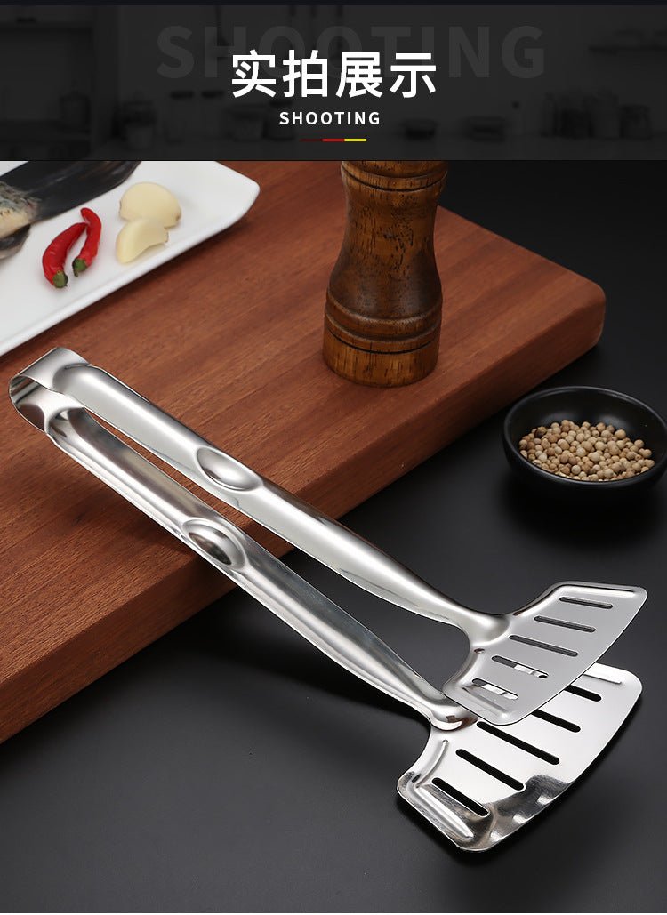 Stainless Steel Fried Fish Shovel Multifunctional Barbecue Clip - InspiredGrabs.com