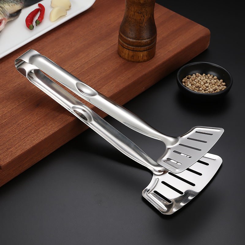 Stainless Steel Fried Fish Shovel Multifunctional Barbecue Clip - InspiredGrabs.com