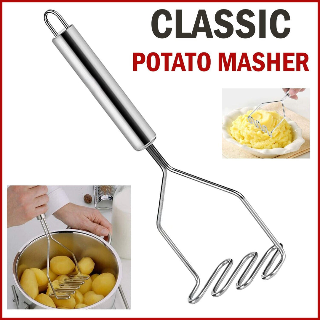 Potato Masher Stainless Steel Wire Masher, Potato Press Smasher