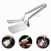 Stainless Steel Steak Clamp Food Bread Meat BBQ Clip Tongs Kitchen Cooking Tool - InspiredGrabs.com