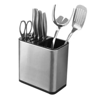 Thumbnail for Stainless Steel Tableware Bucket with Thick Straw Seat and Straw Holder - InspiredGrabs.com