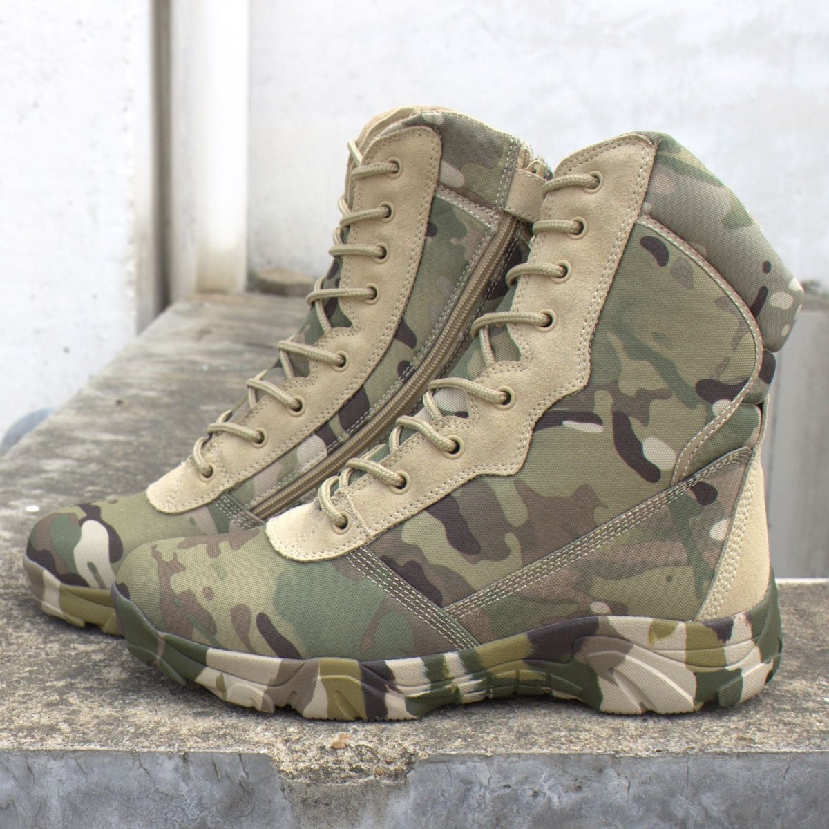 Stand out in style with our trendy camouflage boots. - InspiredGrabs.com