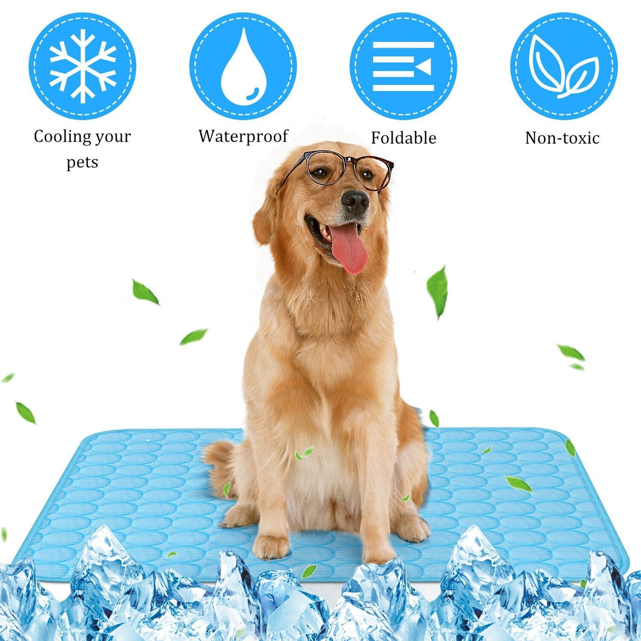 Pet Cooling Mat Cool Pad Cushion Dog Cat Puppy Blanket for Summer Sleeping Bed Dog Cooling Bed Pet Cooling Mat - InspiredGrabs.com