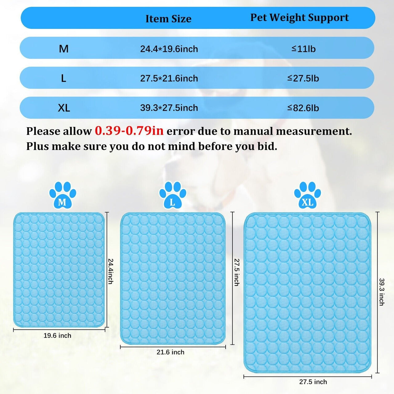 Pet Cooling Mat Cool Pad Cushion Dog Cat Puppy Blanket for Summer Sleeping Bed Dog Cooling Bed Pet Cooling Mat - InspiredGrabs.com