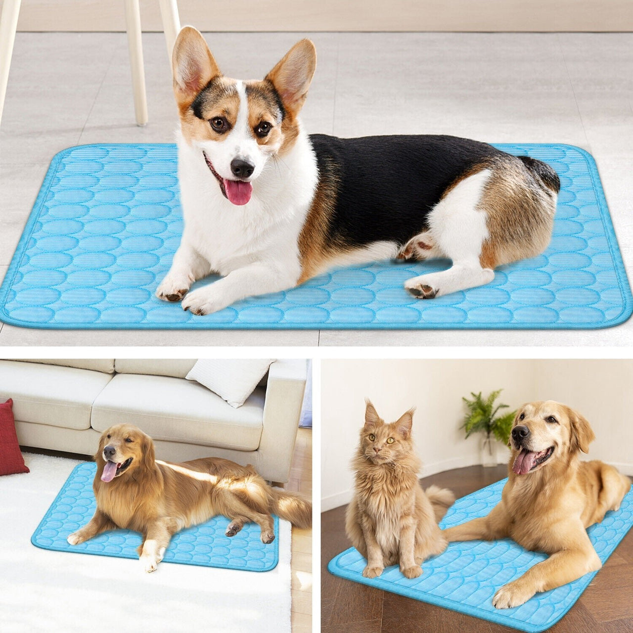 Pet Cooling Mat Cool Pad Cushion Dog Cat Puppy Blanket for Summer Sleeping Bed Dog Cooling Bed Pet Cooling Mat - InspiredGrabs.com