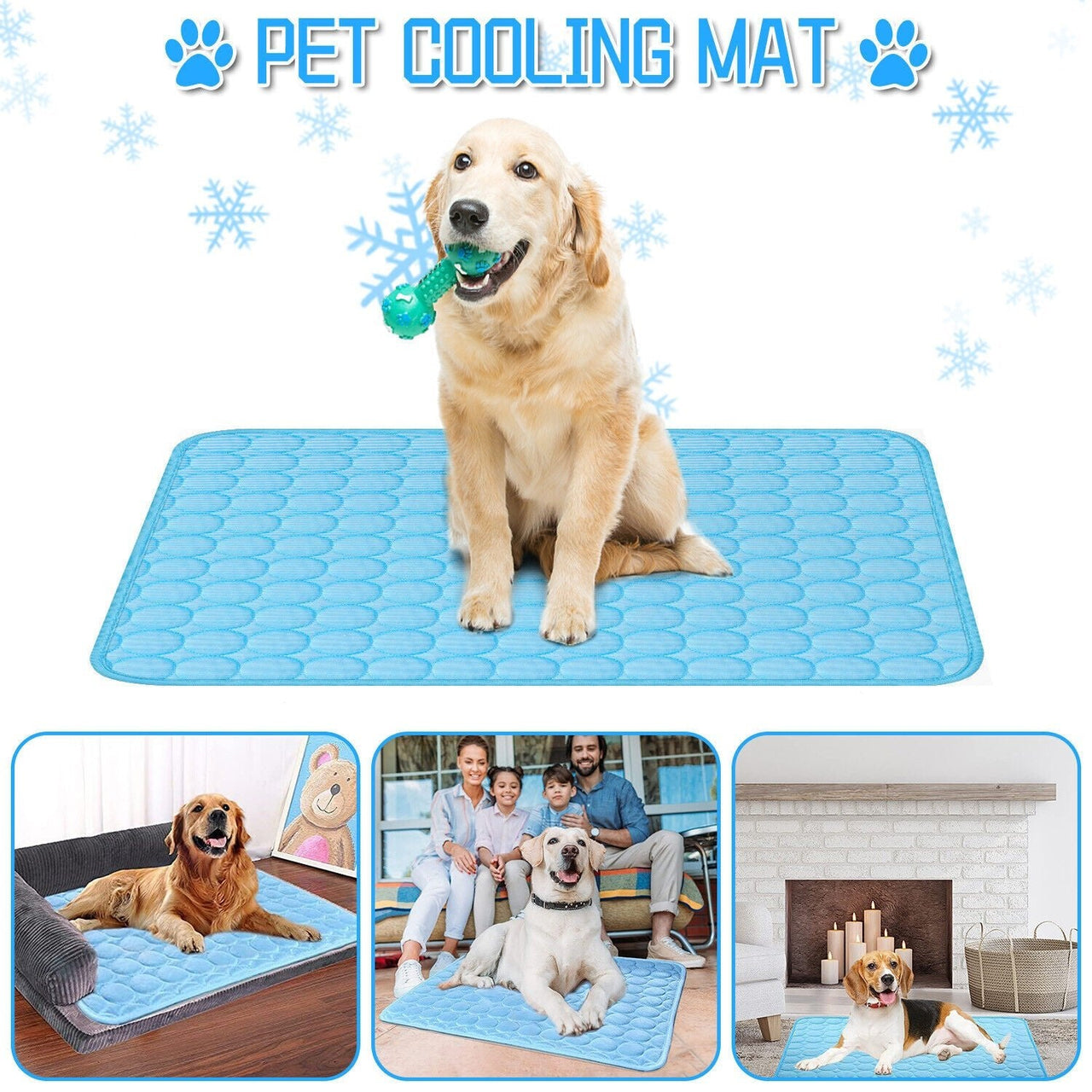 Pet Cooling Mat Cool Pad Cushion Dog Cat Puppy Blanket for Summer Sleeping Bed Dog Cooling Bed Pet Cooling Mat - InspiredGrabs.com