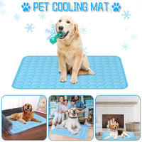 Thumbnail for Pet Cooling Mat Cool Pad Cushion Dog Cat Puppy Blanket for Summer Sleeping Bed Dog Cooling Bed Pet Cooling Mat - InspiredGrabs.com