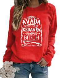 Thumbnail for Stay stylish and cozy with our Letter Pattern Printing Round Neck Sweater this autumn and winter. - InspiredGrabs.com