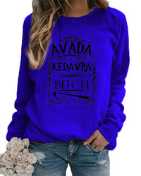 Thumbnail for Stay stylish and cozy with our Letter Pattern Printing Round Neck Sweater this autumn and winter. - InspiredGrabs.com