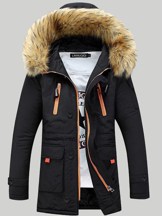 Stay warm and stylish this autumn and winter with our slim, hooded, padded jacket for men. - InspiredGrabs.com