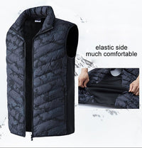 Thumbnail for Stay warm and stylish with the LoClimb Men's Camouflage Heated Vest. - InspiredGrabs.com