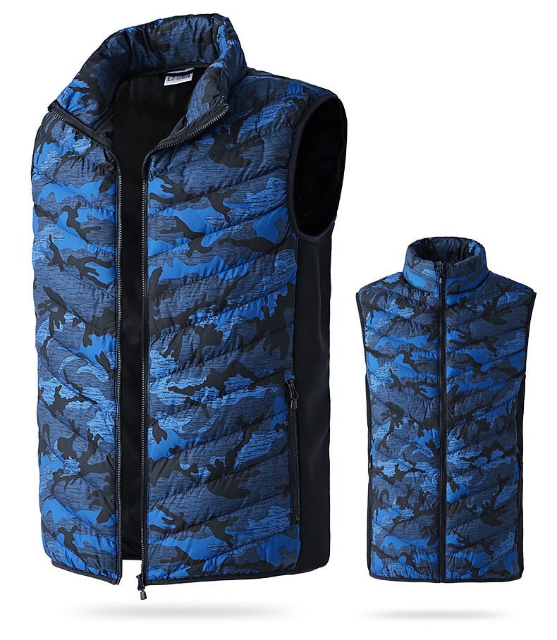 Stay warm and stylish with the LoClimb Men's Camouflage Heated Vest. - InspiredGrabs.com