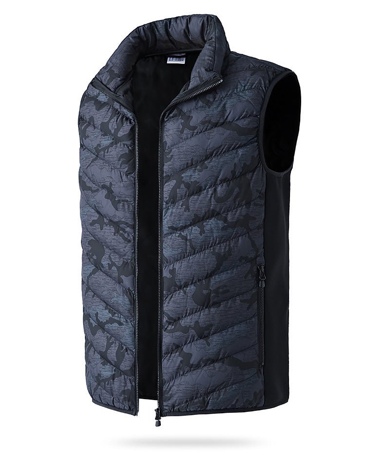 Stay warm and stylish with the LoClimb Men's Camouflage Heated Vest. - InspiredGrabs.com