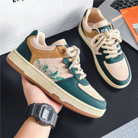 Thumbnail for Step into style and comfort with our lace-up casual shoes for men. - InspiredGrabs.com