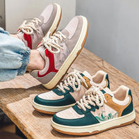 Thumbnail for Step into style and comfort with our lace-up casual shoes for men. - InspiredGrabs.com