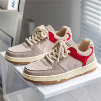 Thumbnail for Step into style and comfort with our lace-up casual shoes for men. - InspiredGrabs.com