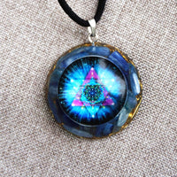 Thumbnail for Stunning Handmade Epoxy Pendant Harnesses the Power of Energy Gems for a Fashionable Meditation Experience - InspiredGrabs.com