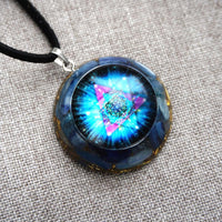 Thumbnail for Stunning Handmade Epoxy Pendant Harnesses the Power of Energy Gems for a Fashionable Meditation Experience - InspiredGrabs.com