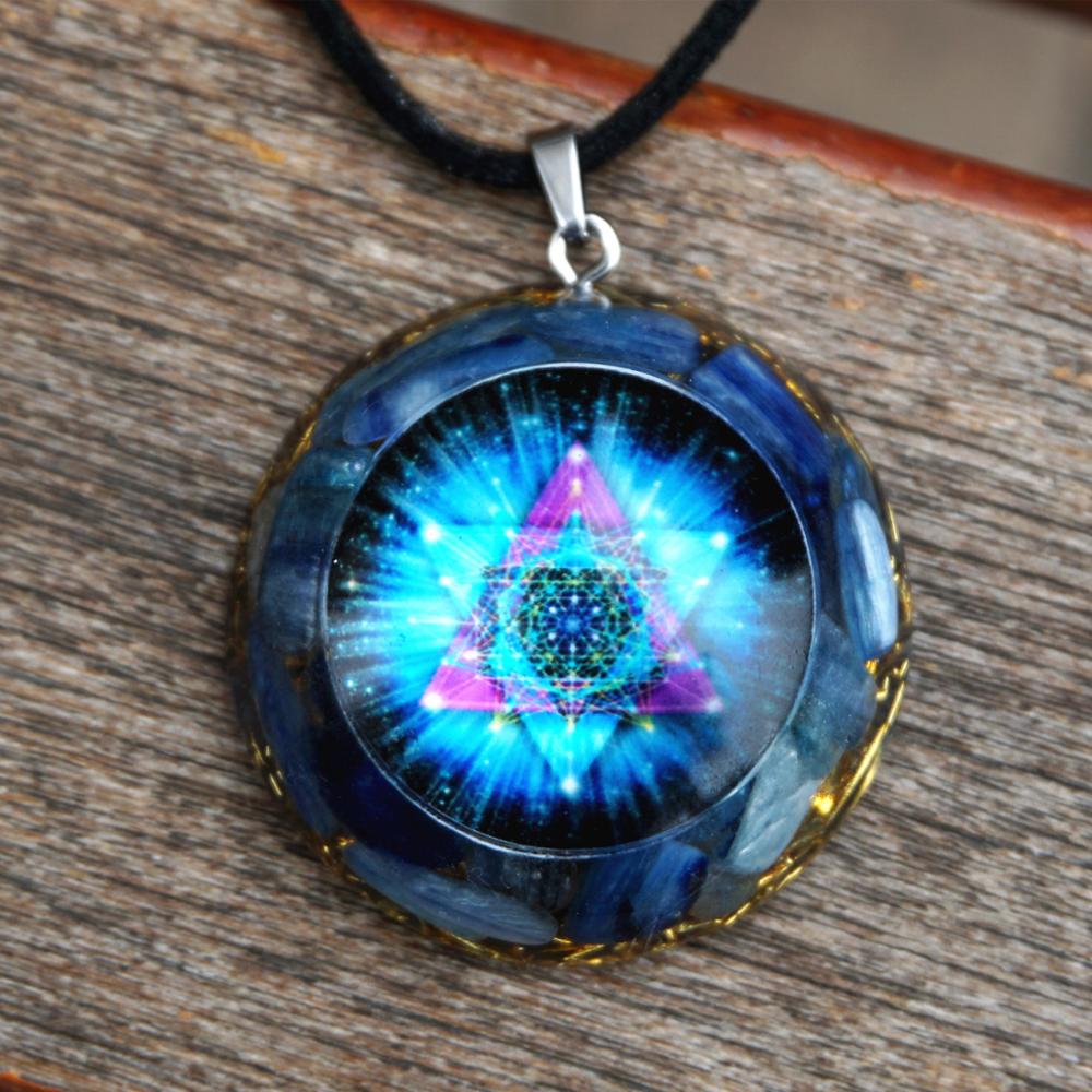 Stunning Handmade Epoxy Pendant Harnesses the Power of Energy Gems for a Fashionable Meditation Experience - InspiredGrabs.com