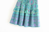 Thumbnail for Stunning lace fringed skirt with panels - InspiredGrabs.com