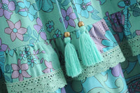 Thumbnail for Stunning lace fringed skirt with panels - InspiredGrabs.com