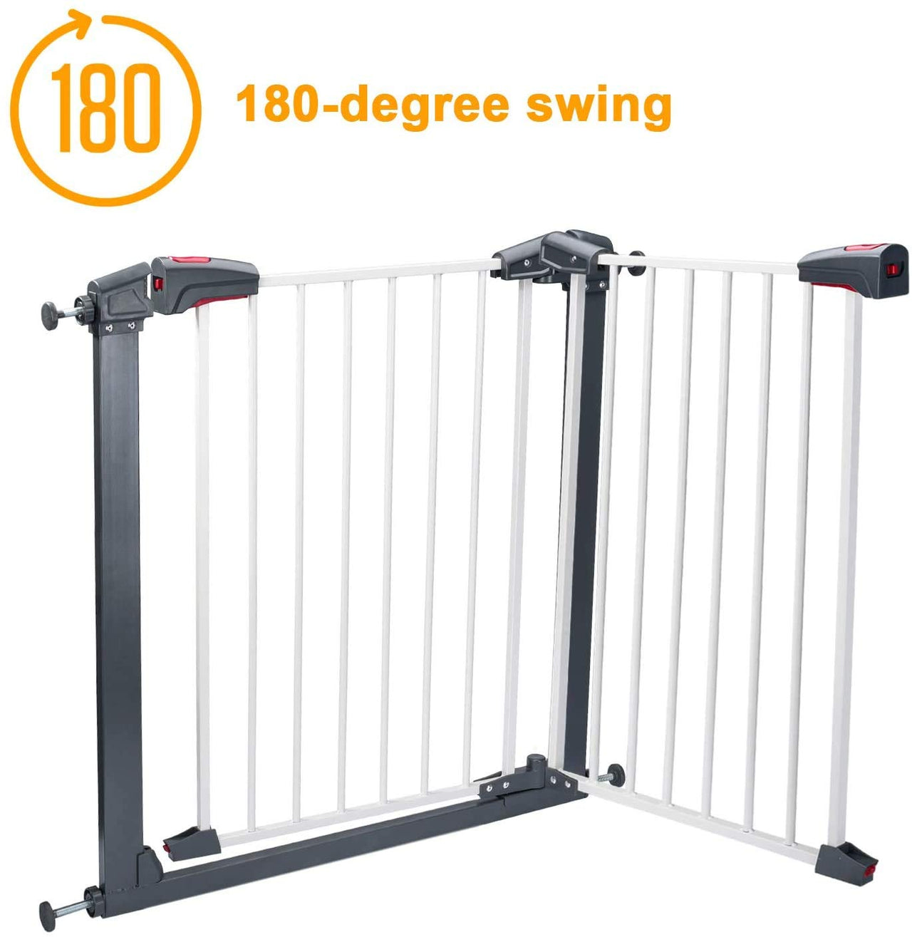 Sturdy Safe Gate with Four Pressured Adjustment Bolts Dog Indoor Gate, Stair Gate for Pets, 29in To 34in Wide 32in Height - InspiredGrabs.com