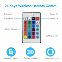 Thumbnail for 4x50CM USB 5V RGB LED Strip Background Light Remote Kit for TV Computer Lamp - InspiredGrabs.com