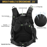 Thumbnail for Tactical Range Backpack Bag, VOTAGOO Range Activity Bag for Handgun And Ammo, 3 Pistol Carrying Case for Hunting Shooting - InspiredGrabs.com