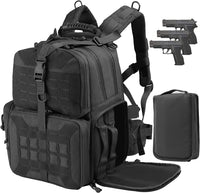 Thumbnail for Tactical Range Backpack Bag, VOTAGOO Range Activity Bag for Handgun And Ammo, 3 Pistol Carrying Case for Hunting Shooting - InspiredGrabs.com